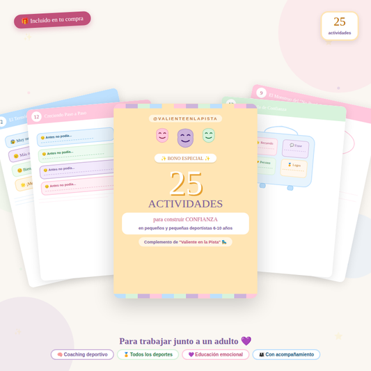 Cuadernillo 25 actividades para consturir CONFIANZA (6 a 10 años)